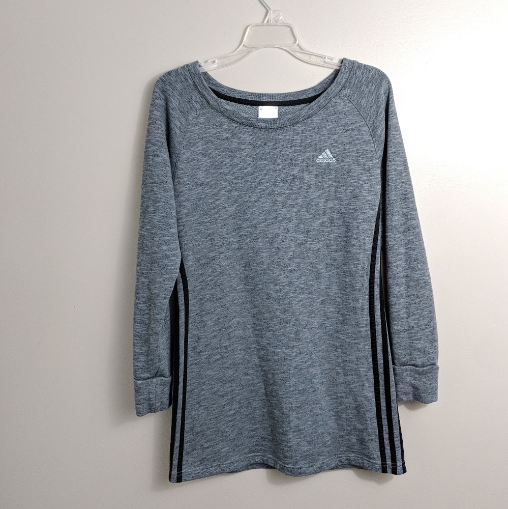 Adidas long tunic length sweatshirt size small